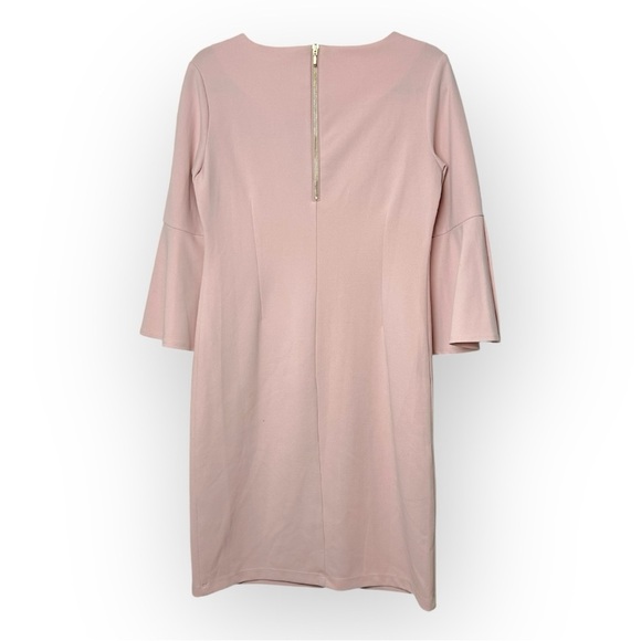 Liz Claiborne Light Pink Bell Sleeve Midi Dress 4 - Picture 2 of 6